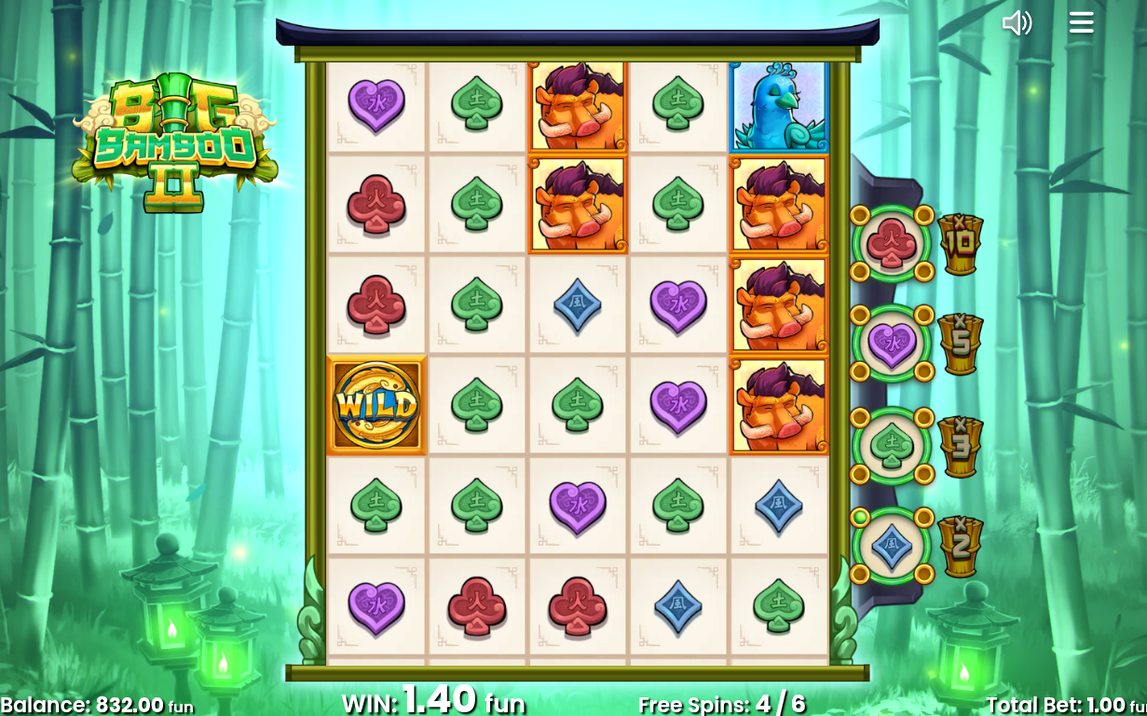 Low Symbol Meter fylls på under Free Spins